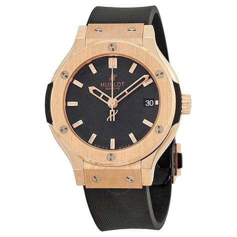 hublot classic fusion black dial rose gold|Hublot classic fusion titanium price.